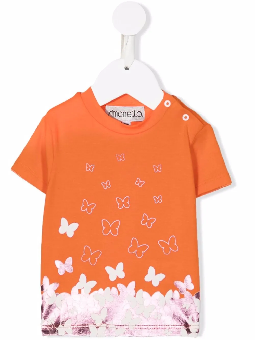 

Simonetta playera con mariposas estampadas - Naranja