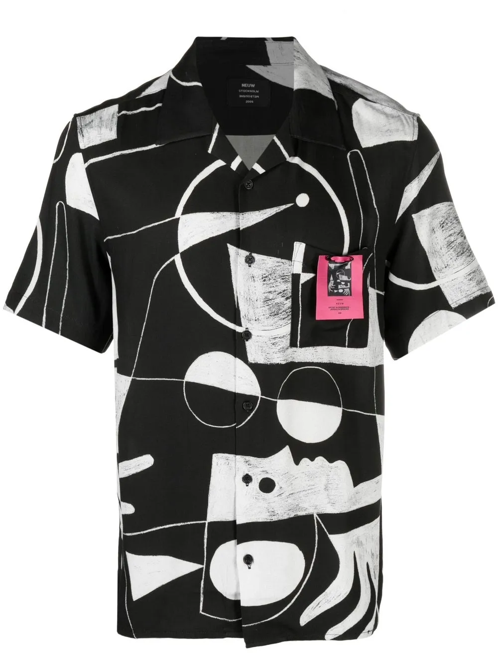 

Neuw camisa Brooks Art con parche del logo - Negro