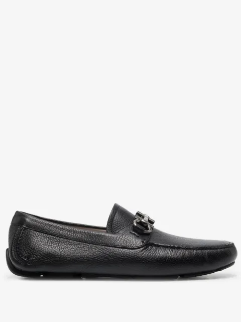 Ferragamo Gancini pebbled-effect loafers