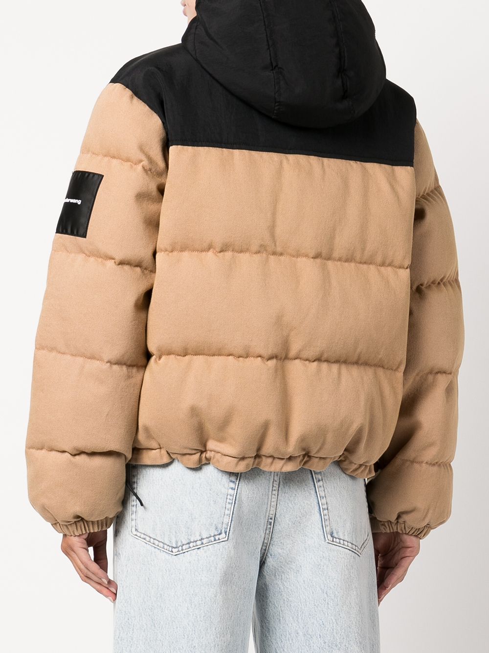 Alexander Wang logo patch Puffer Jacket Farfetch