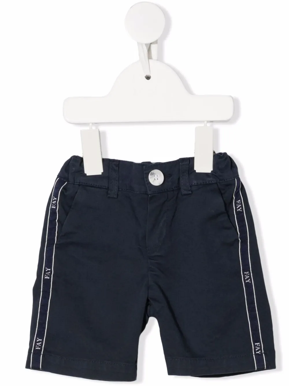 

Fay Kids bermudas con franja del logo - Azul