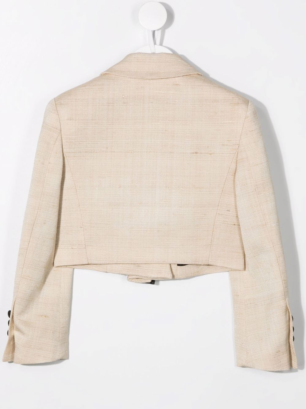 Balmain Kids Blazer met logoplakkaat - Beige