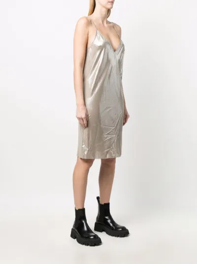 high-shine slip dress | Rick Owens 