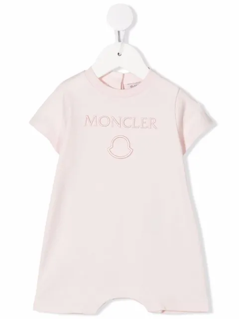 Moncler Enfant embroidered-logo romper