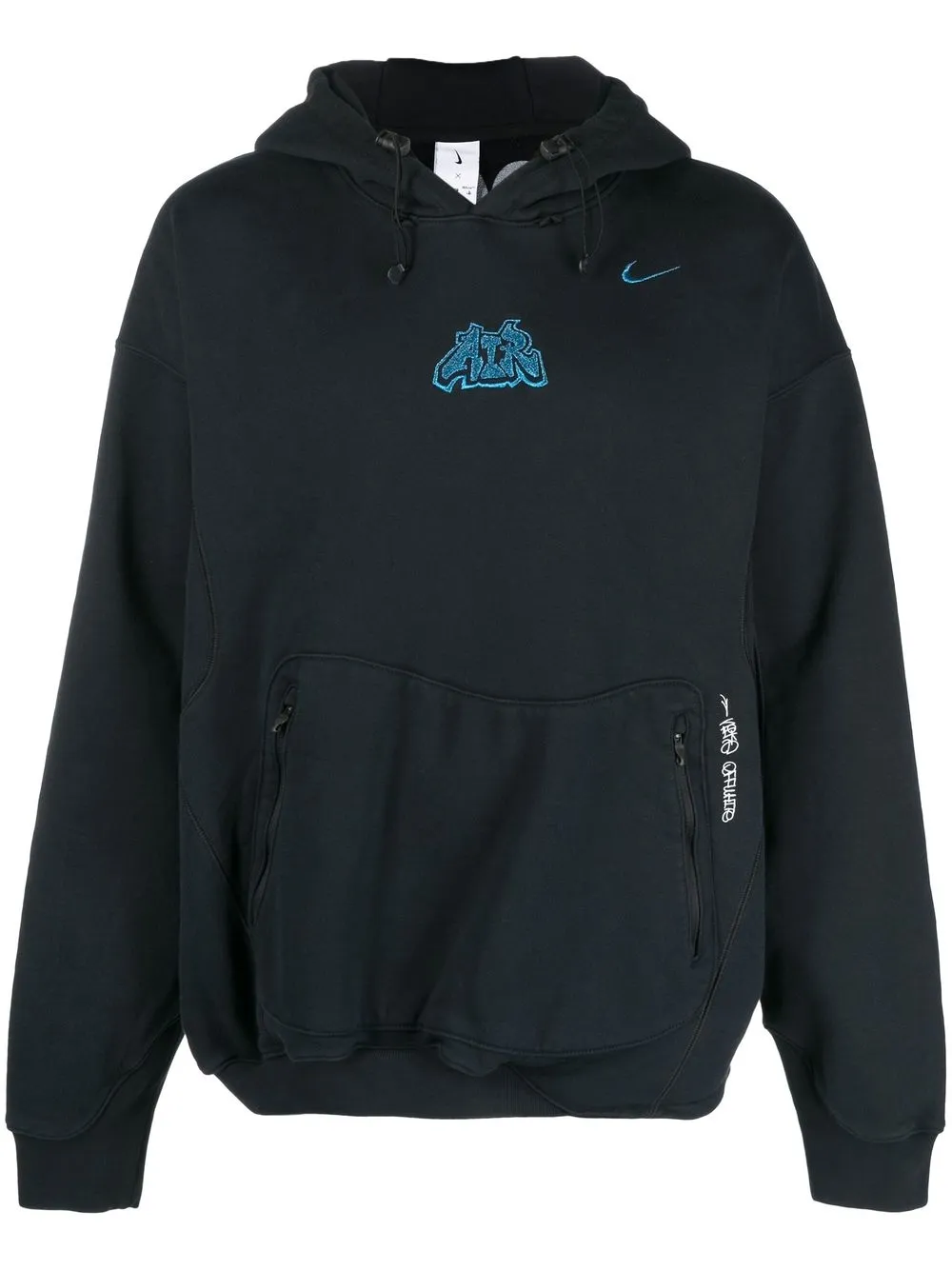 

Nike X Off-White swoosh-logo detail hoodie - Black