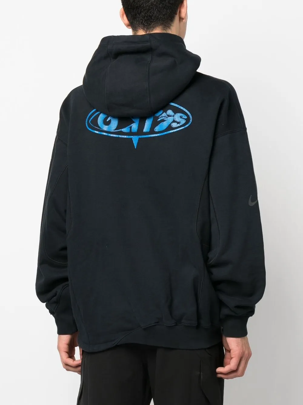 Nike Swoosh-logo Detail Hoodie In Black