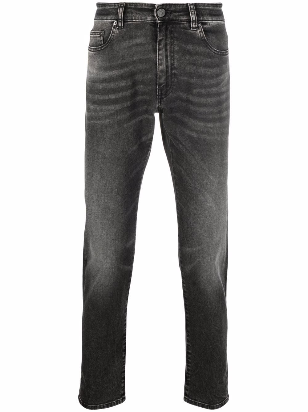 фото Pt torino узкие джинсы с эффектом потертости