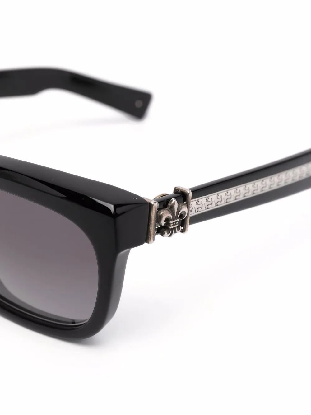 Chrome Hearts logoengraved squareframe Sunglasses Farfetch