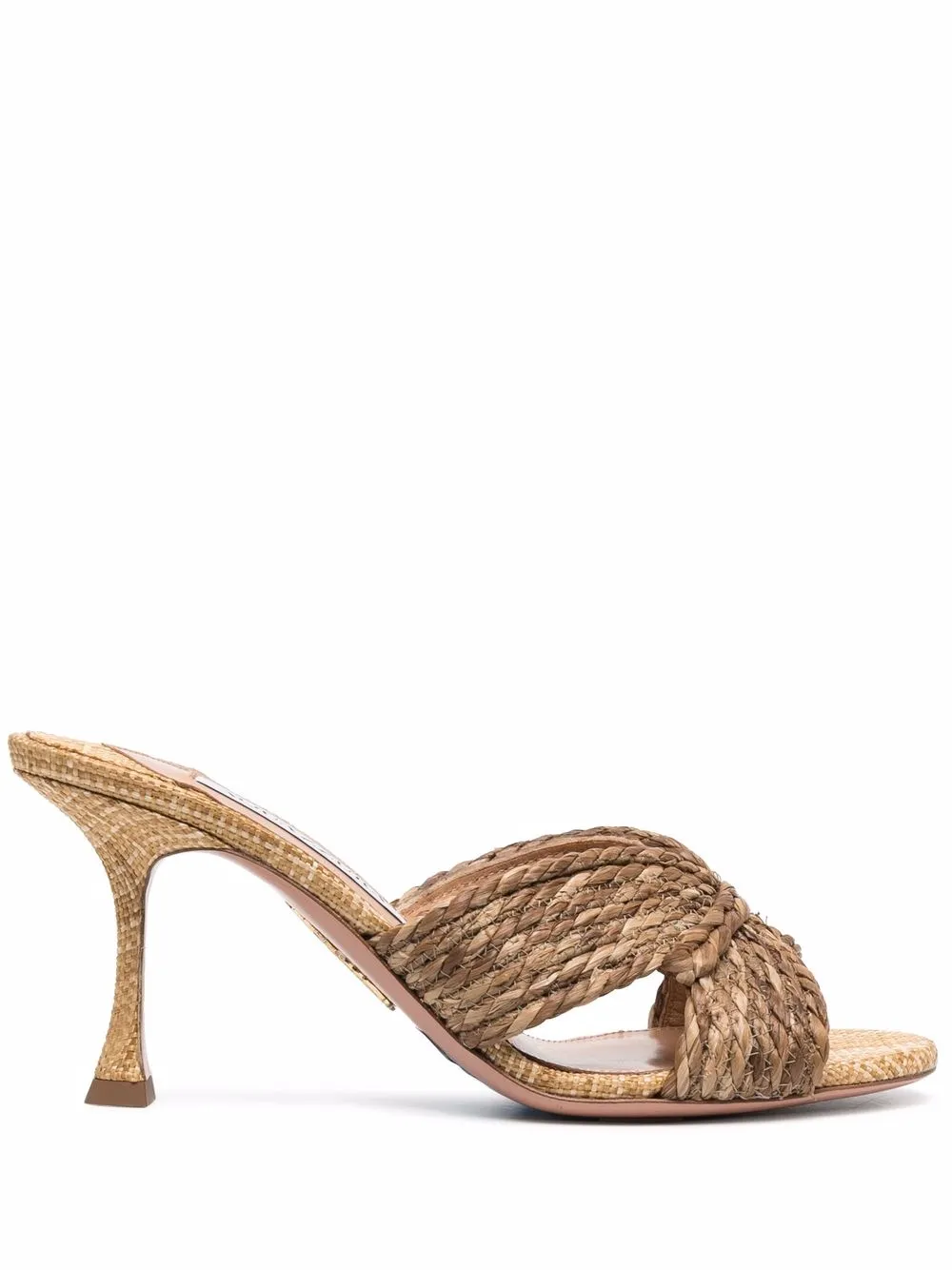 

Aquazzura Rope 75mm mules - Neutrals