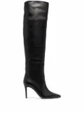 Scarosso x Brian Atwood Carra leather boots - Black