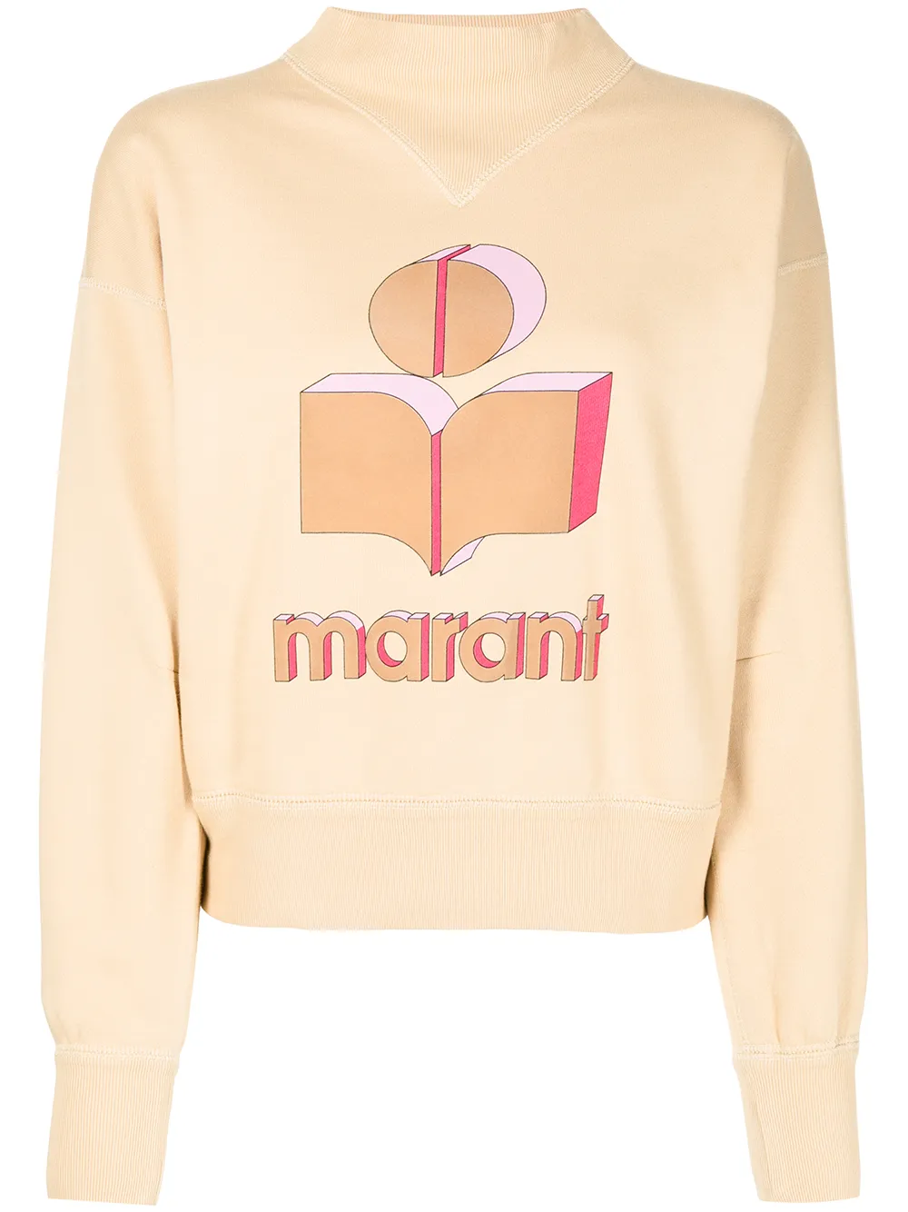 

Isabel Marant Étoile suéter con logo estampado - Marrón
