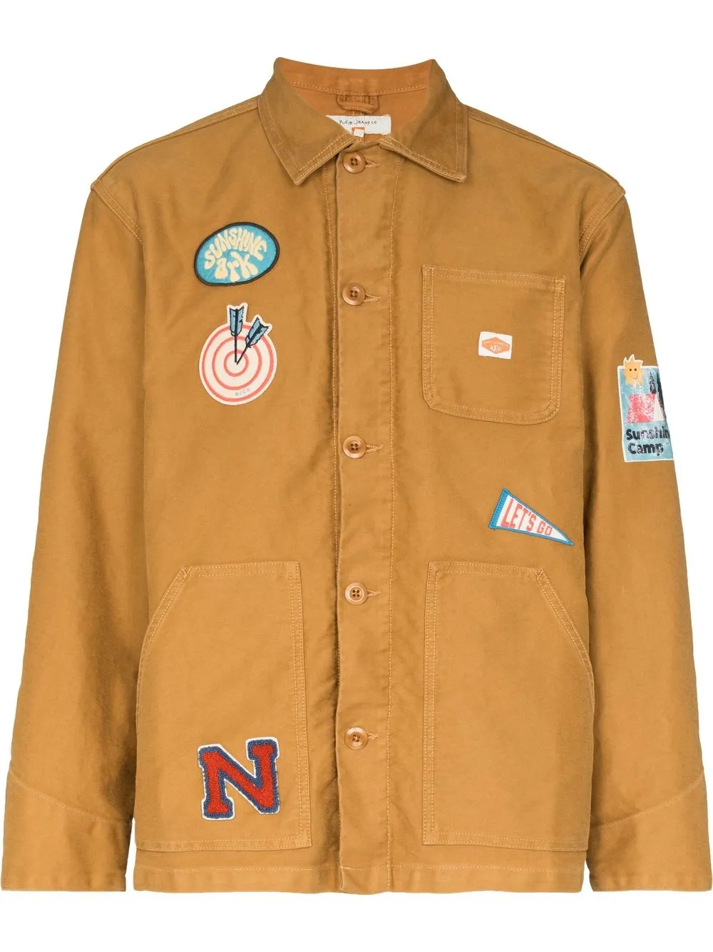

Nudie Jeans Carson Chore shirt jacket - Brown