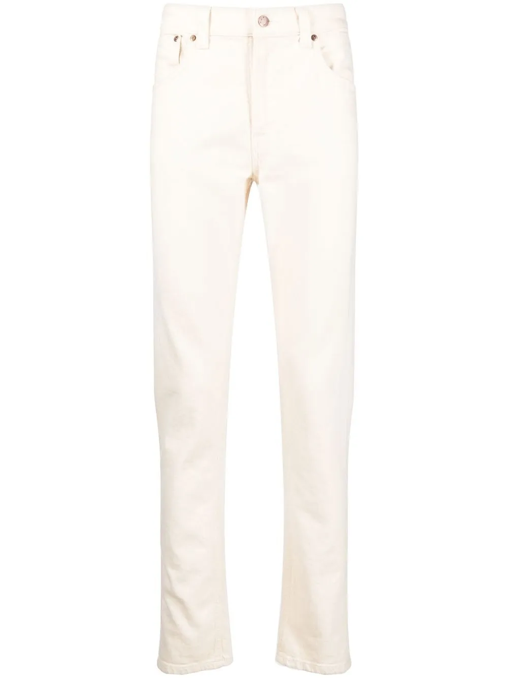 

Nudie Jeans slim-cut high-rise jeans - White