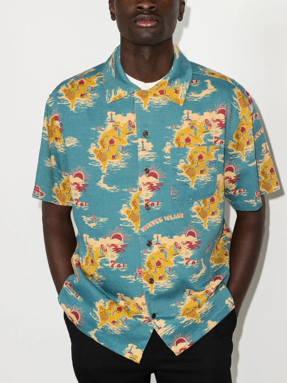 Image 2 of Nudie Jeans graphic-print short-sleeved shirt