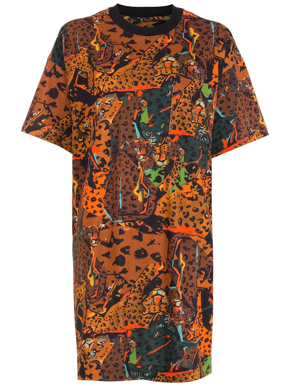 

Osklen printed T-shirt dress - Orange