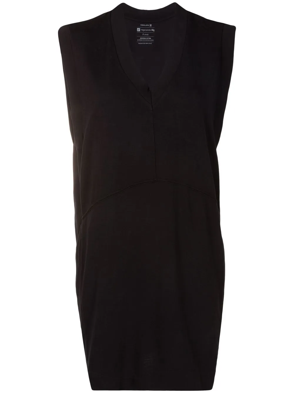 

Osklen V-neck sleeveless mini dress - Black