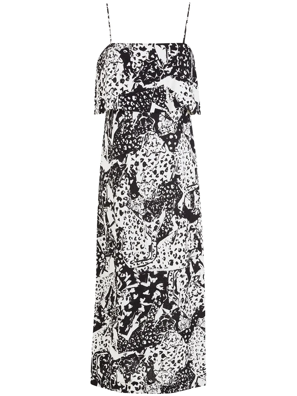 

Osklen abstract-print empire-line sundress - Black