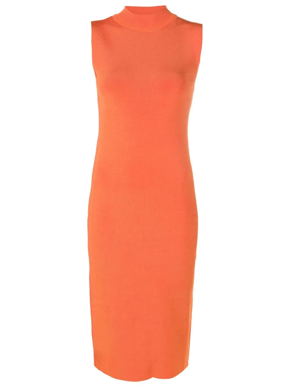 

Osklen vestido midi tejido de canalé - Naranja