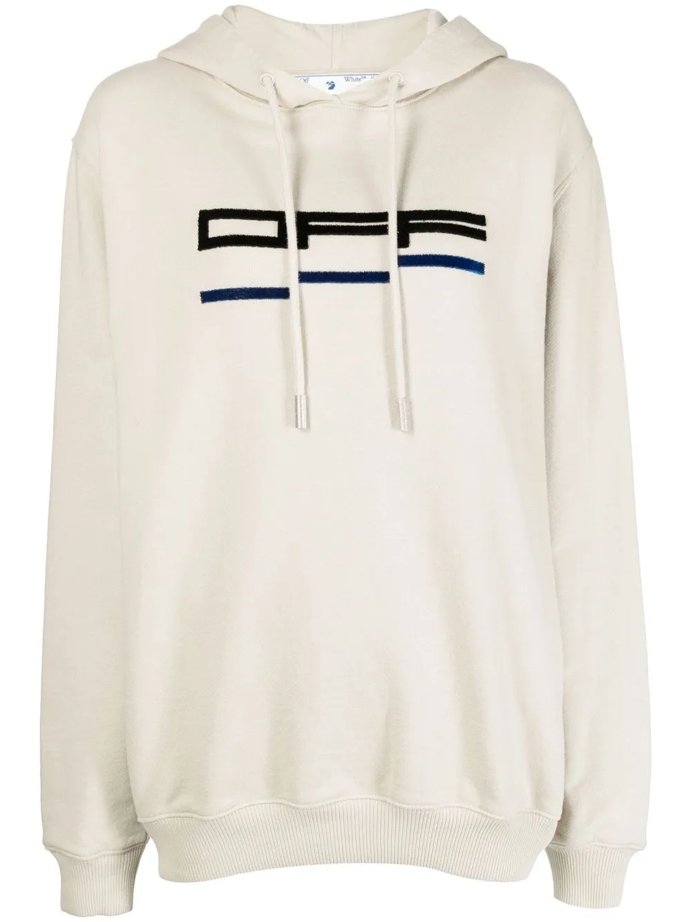 

Off-White hoodie con logo estampado - Gris