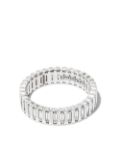 Suzanne Kalan 18kt white gold Inlay diamond eternity band ring - Silver