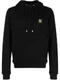 Belstaff logo-patch drawstring hood - Black