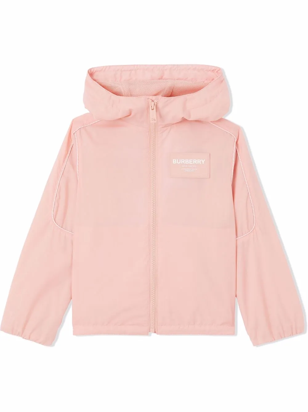 

Burberry Kids Horseferry motif hooded jacket - Pink