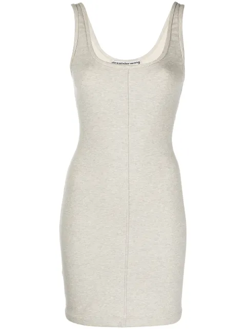Alexander Wang U-neck fitted mini dress