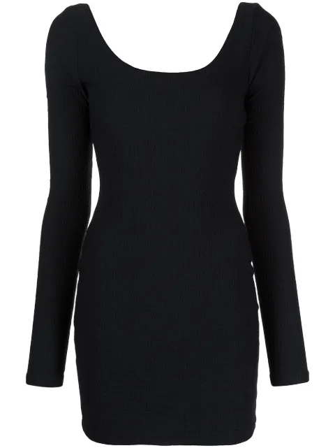 Alexander Wang vestido tejido con cuello redondo 