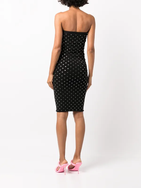 Alexander Wang crystal-embellished Strapless Dress | Black