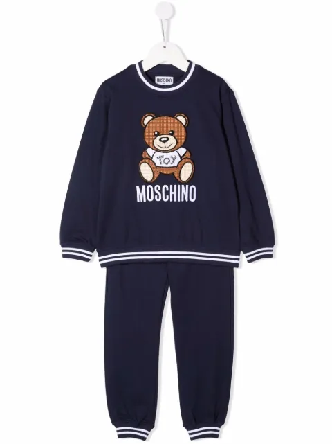 Moschino Kids بدلة رياضية بطبعة تيدي