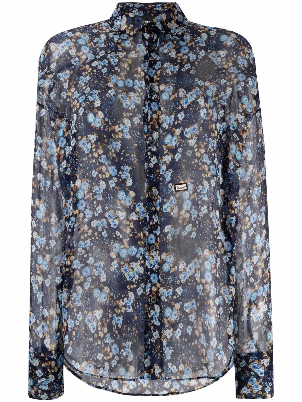 

Dsquared2 camisa con estampado floral - Azul