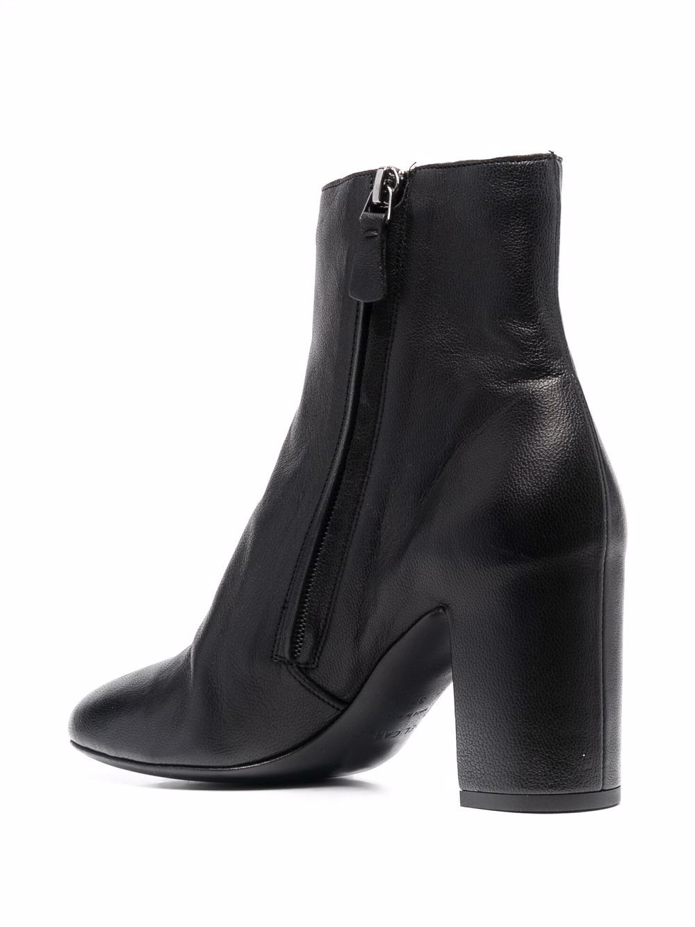 Del Carlo round-toe 70mm ankle boots Black