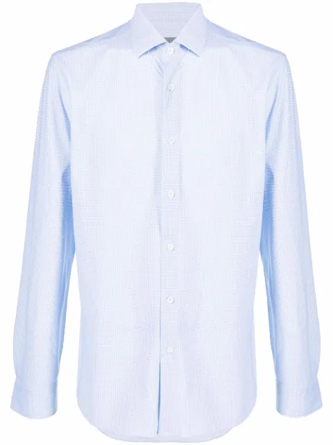 Corneliani houndstooth-print long-sleeve shirt 