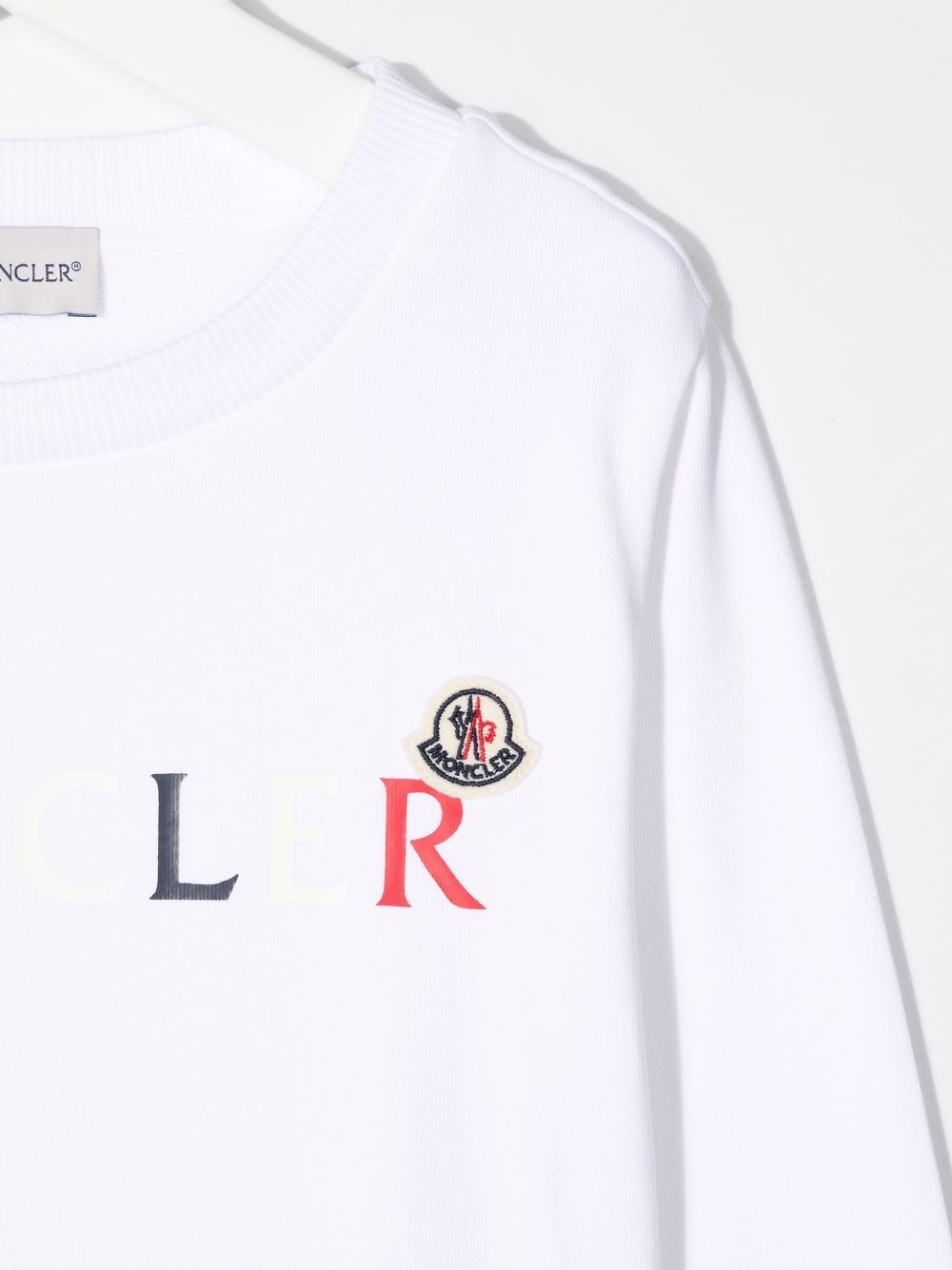 фото Moncler enfant logo-print cotton sweatshirt