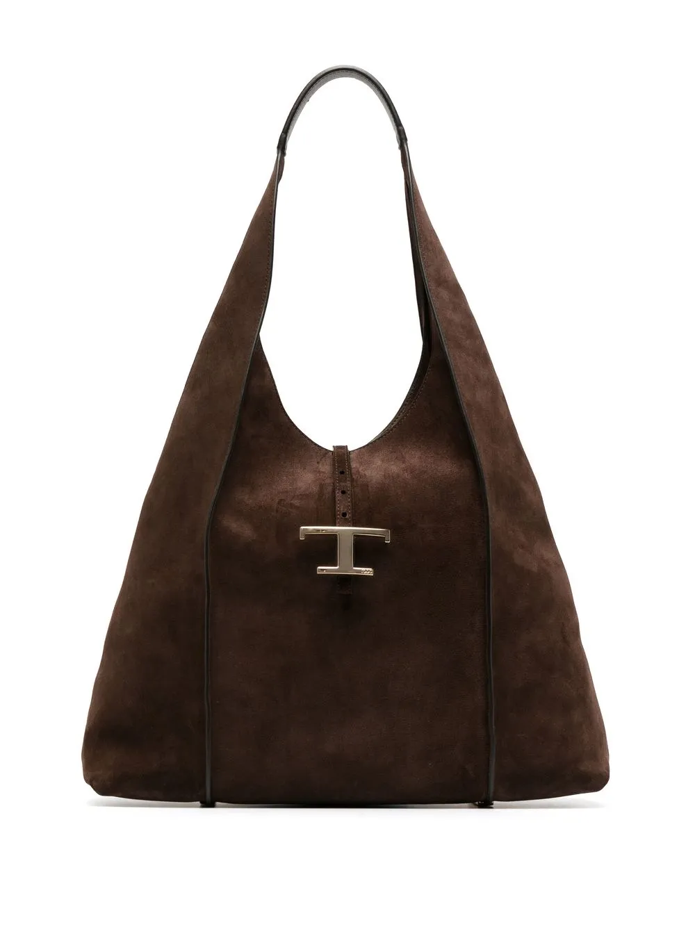 

Tod's Timeless logo-plaque tote bag - Brown