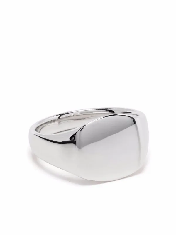 Sterling silver deals signet ring mens