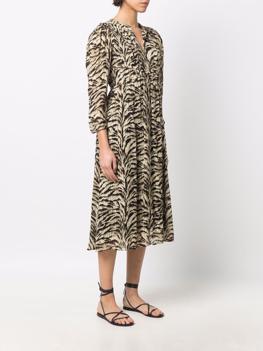 Ba&Sh Imany Printed Midi Dress - Farfetch