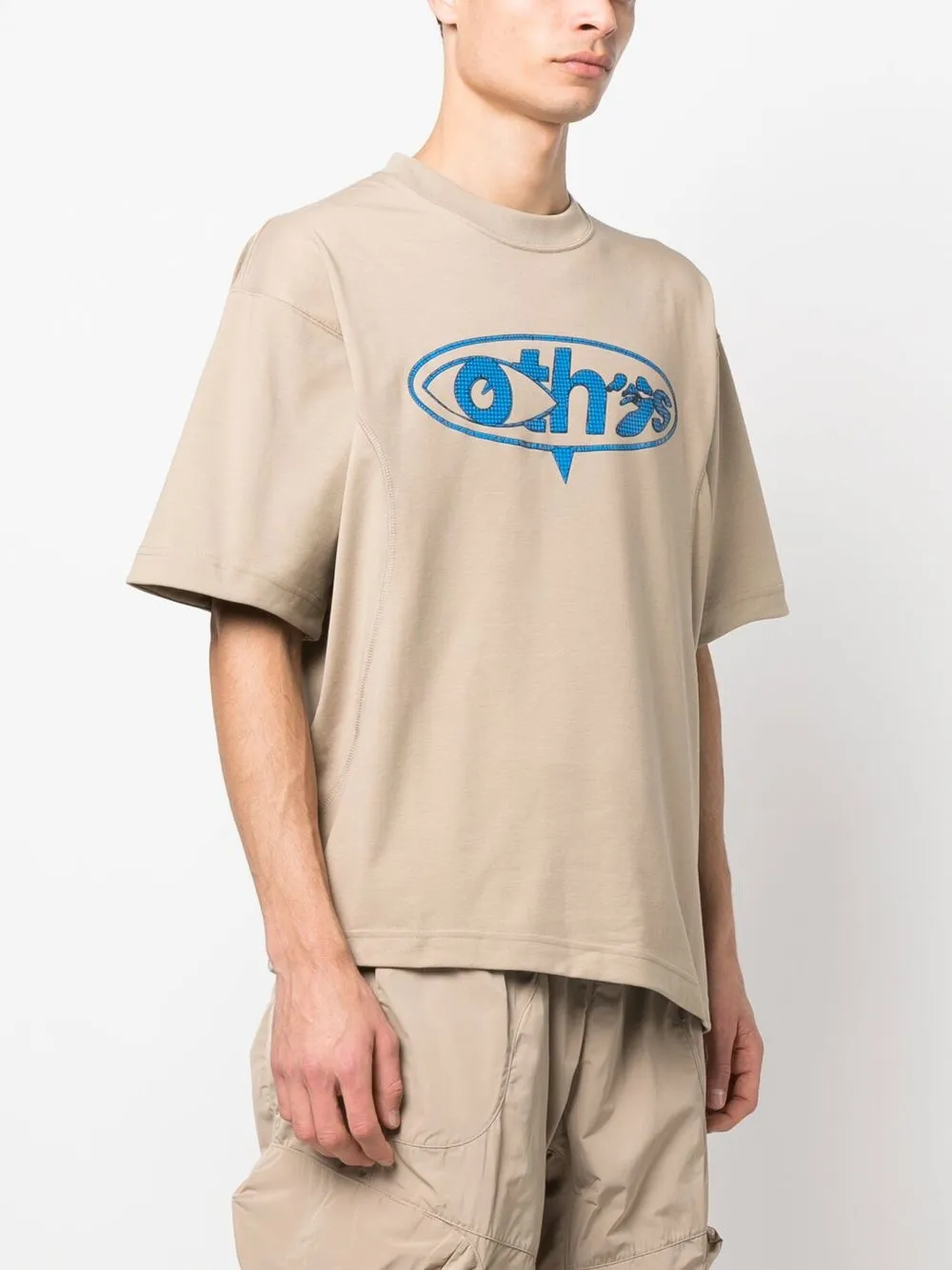 Nike Graffiti-print Detail T-shirt In Neutrals