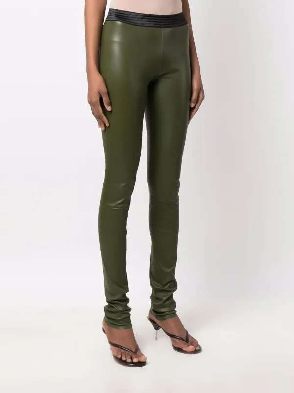 Drome low-rise Leather Leggings - Farfetch