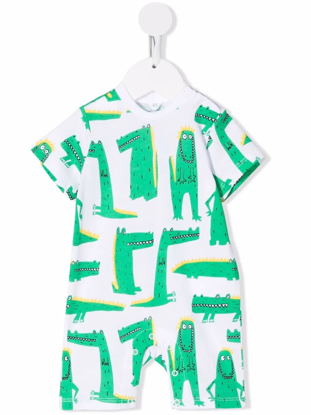 

Stella McCartney Kids romper con cocodrilos estampados - Verde