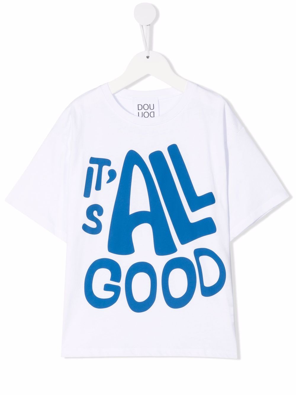 фото Douuod kids slogan-print cotton t-shirt