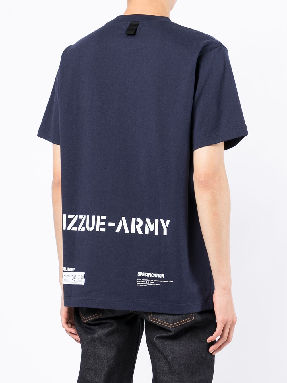 фото Izzue logo-patches cotton t-shirt