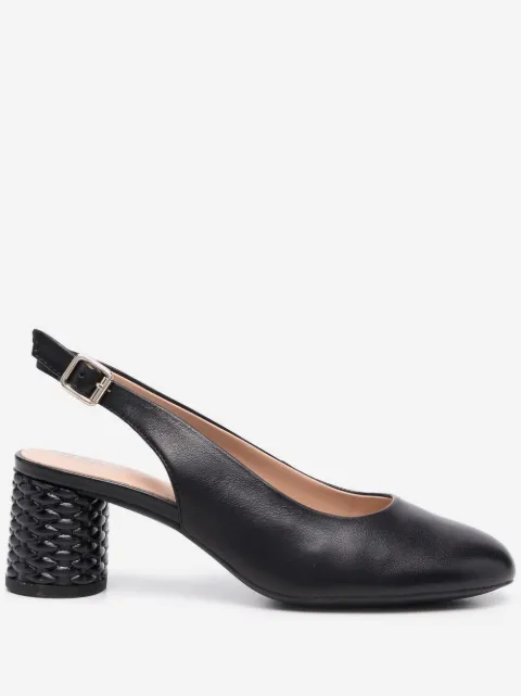Geox leather slingback pumps
