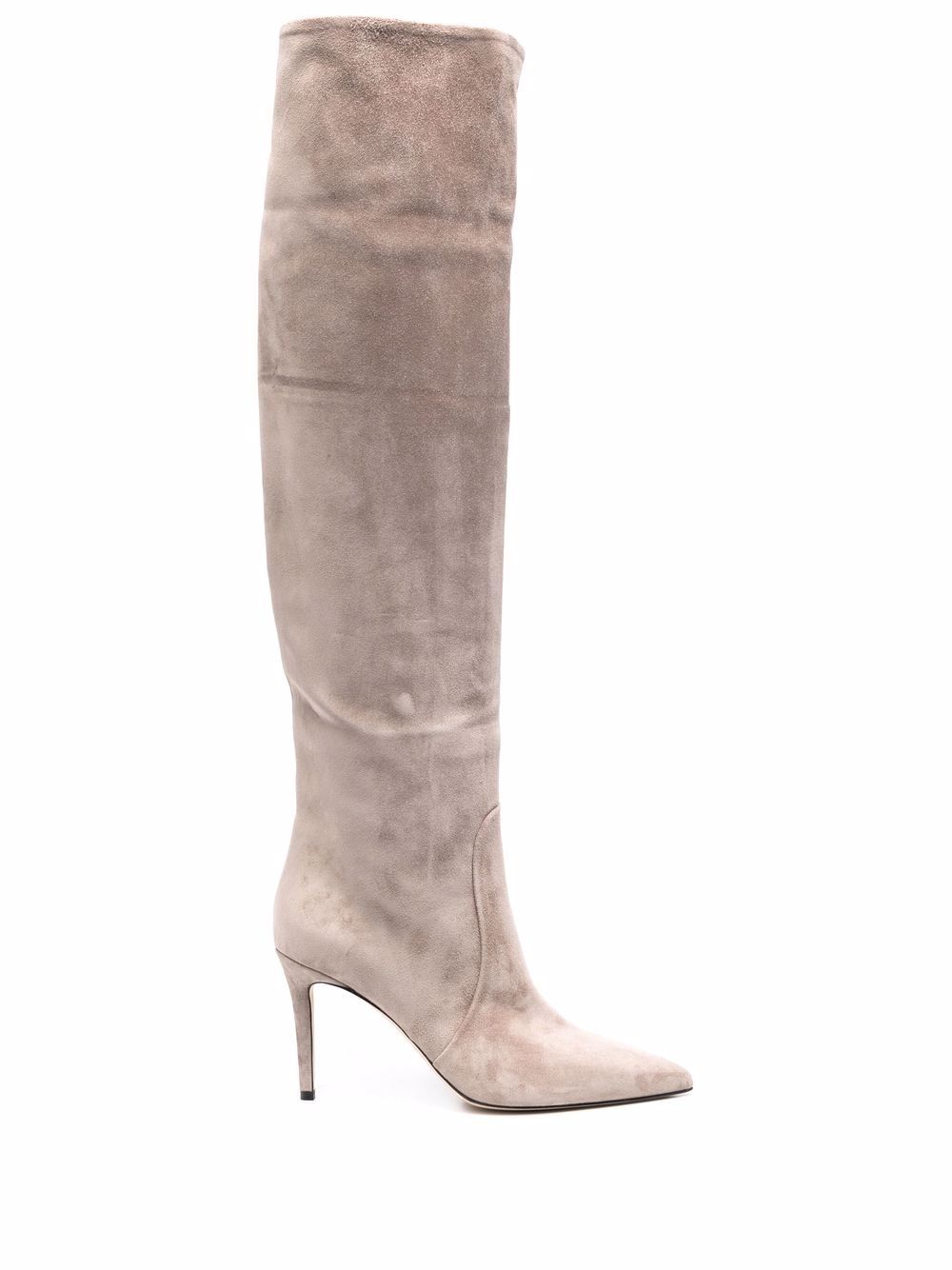 

Scarosso x Brian Atwood Carra suede boots - Neutrals