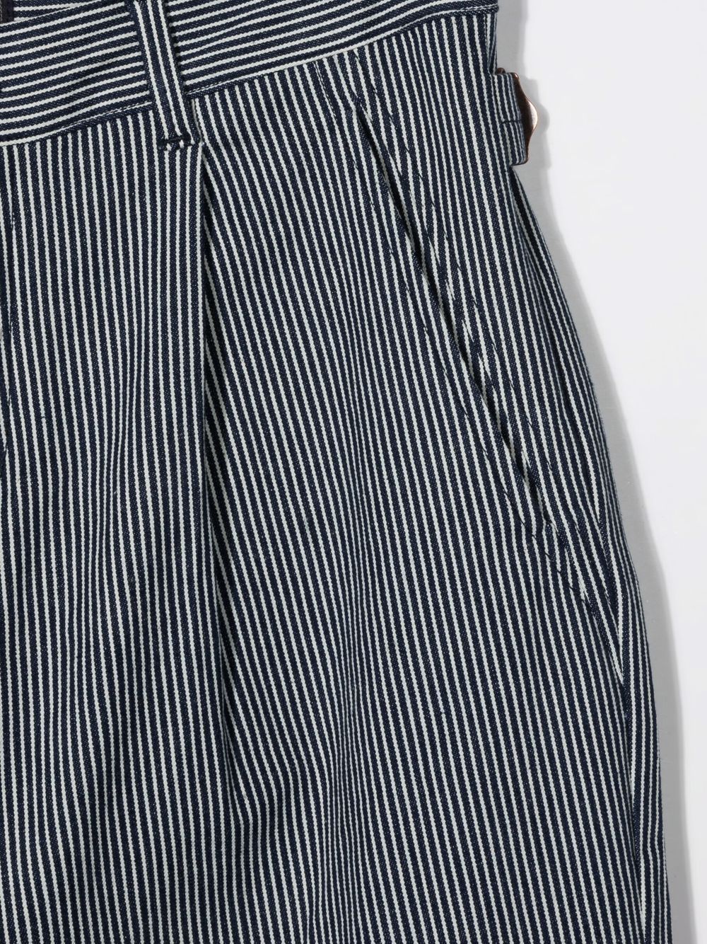 фото Fay kids teen striped straight-leg chinos