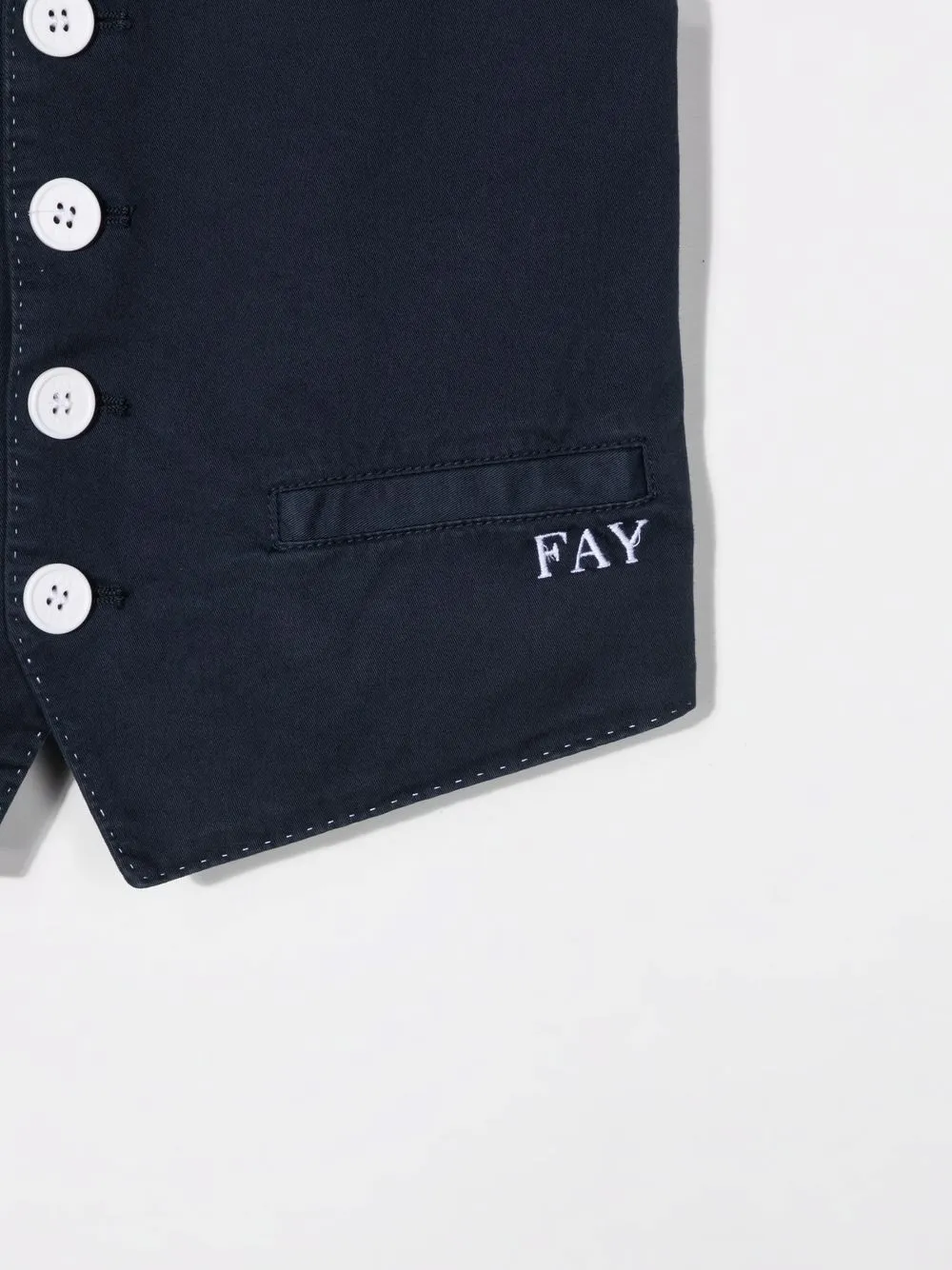Logo-Embroidered V-Neck Waistcoat