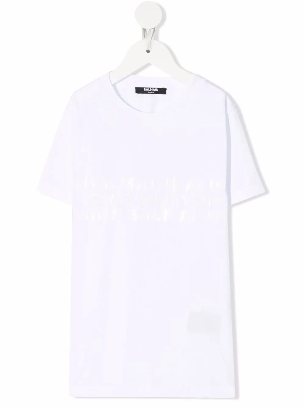 

Balmain Kids playera con logo - Blanco