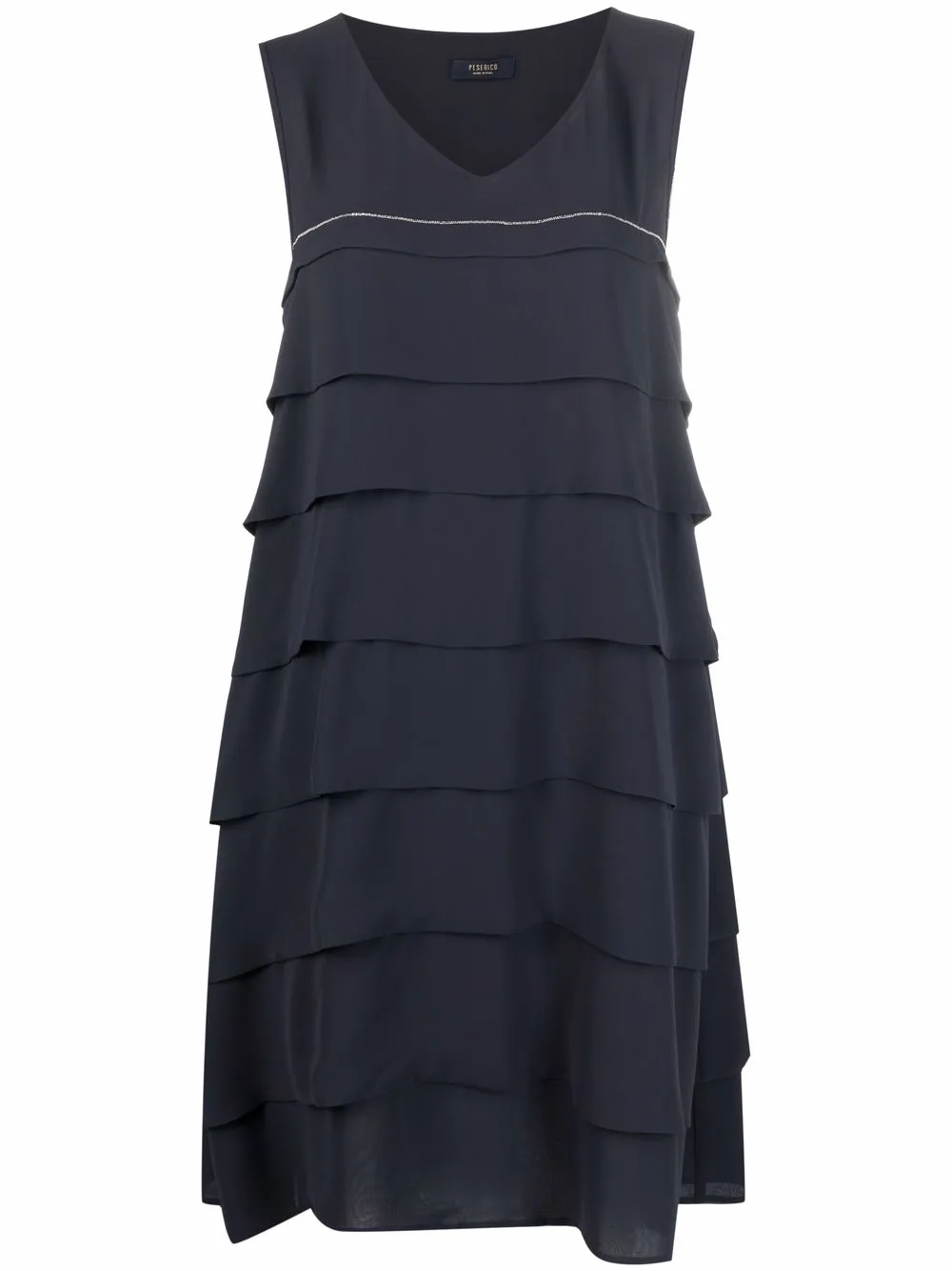 

Peserico tiered shift dress - Blue