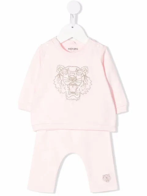 Kenzo Kids بدلة رياضية قطن عضوي بنقش نمر