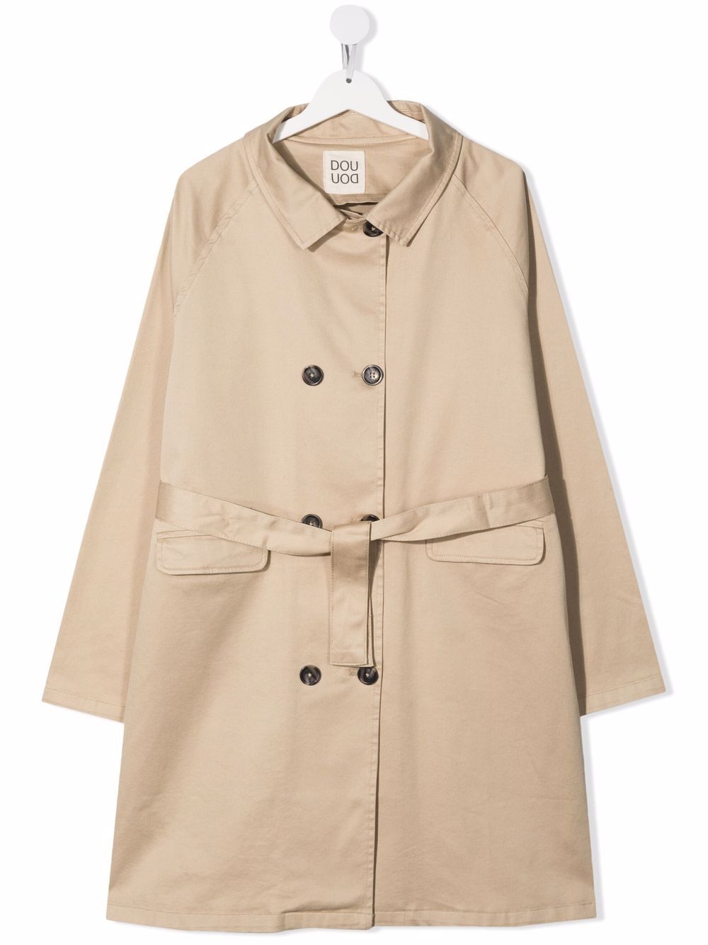 фото Douuod kids teen double-breasted trench coat